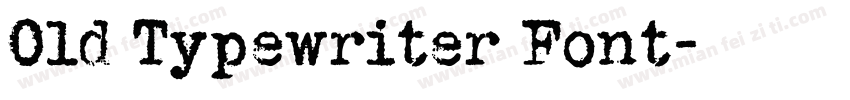 Old Typewriter Font字体转换